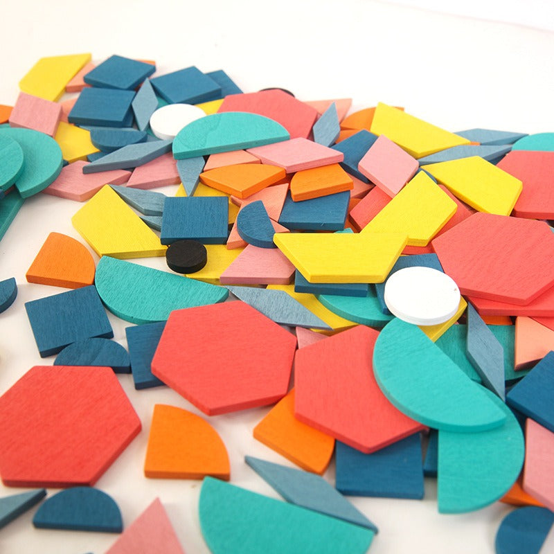180-Piece Geometric Shape Matching Puzzle