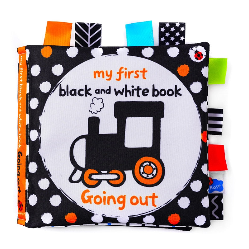 Black and White Cloth Book for Newborns