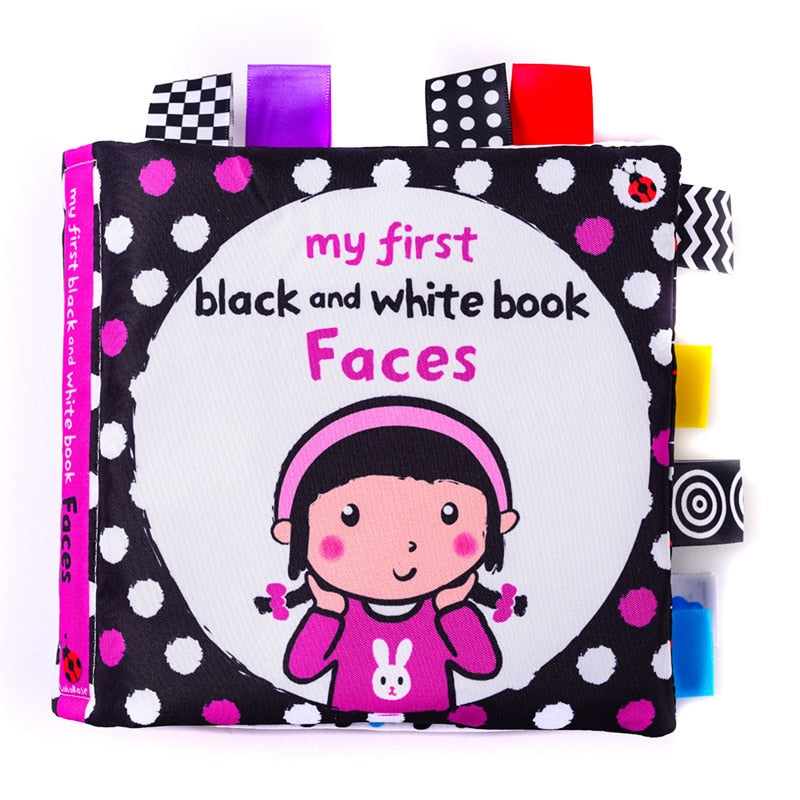 Black and White Cloth Book for Newborns