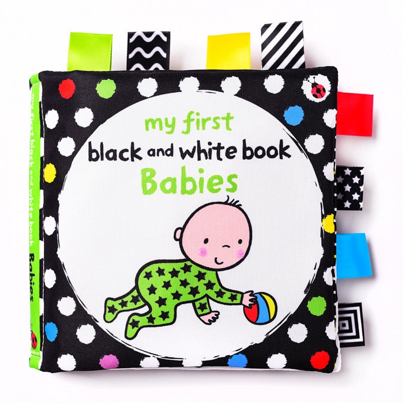 Black and White Cloth Book for Newborns