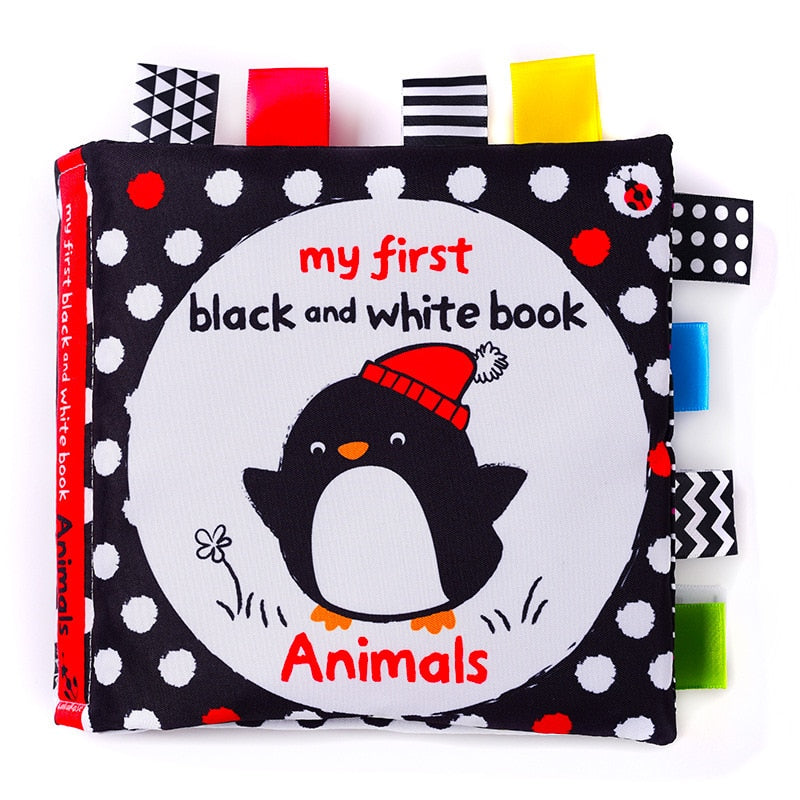 Black and White Cloth Book for Newborns