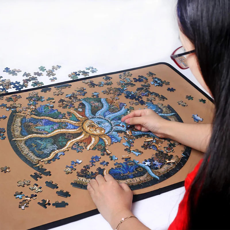 Round Zodiac Jigsaw Puzzle